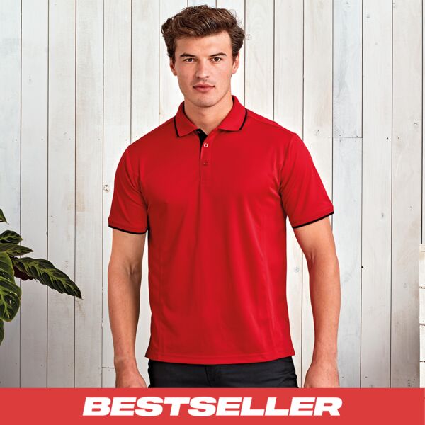 Contrast Coolchecker® polo Thumbnail