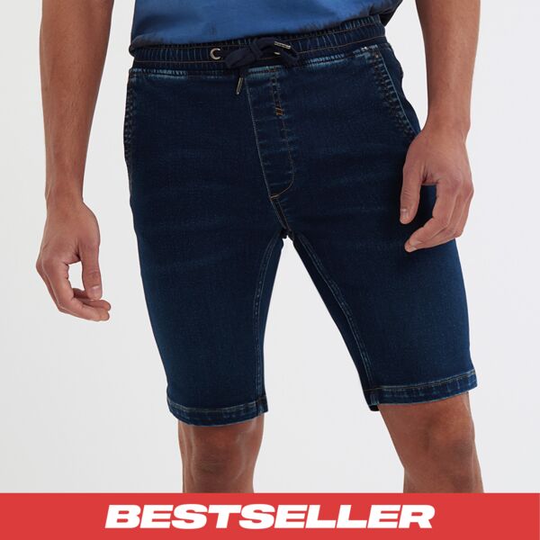 Men’s denim drawstring shorts Thumbnail